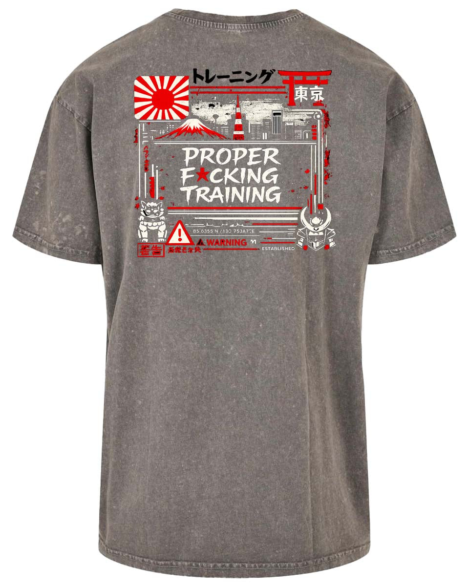 Acid wash oversized tee - PFT JPY