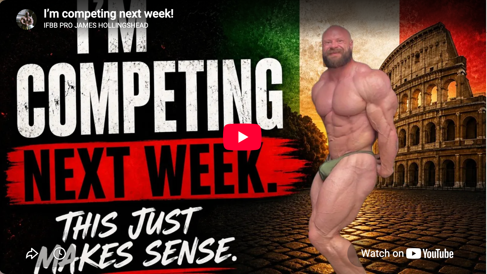 I’m competing next week!