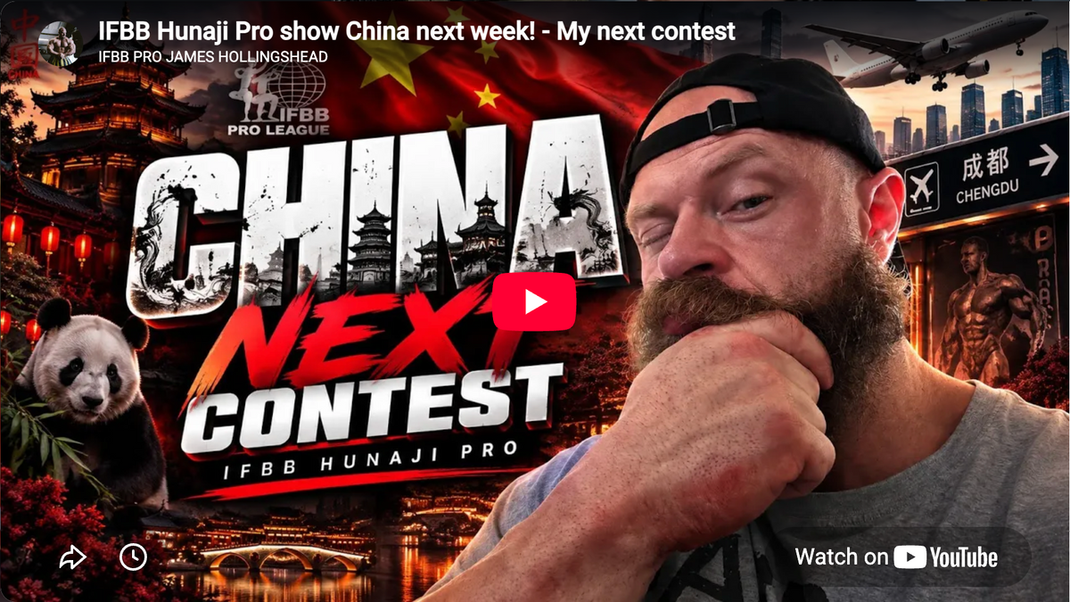 IFBB Hunaji Pro show China next week! - My next contest