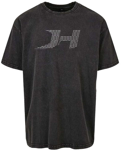 Acid wash oversized tee - Logo
