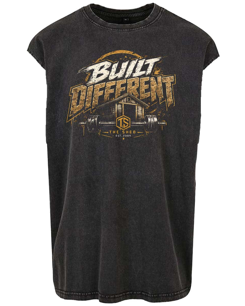 Oversized Sleeveless Tee - Built Different