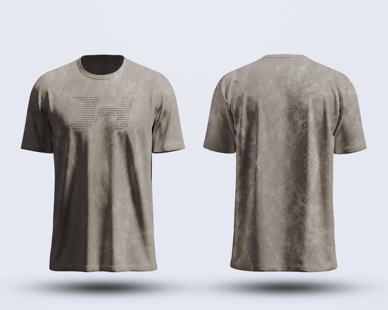 Acid wash oversized tee - Logo