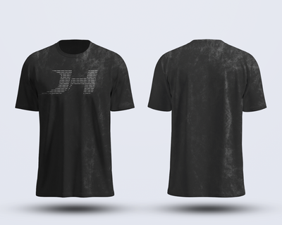 Acid wash oversized tee - Logo