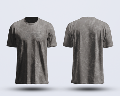 Acid wash oversized tee - Logo