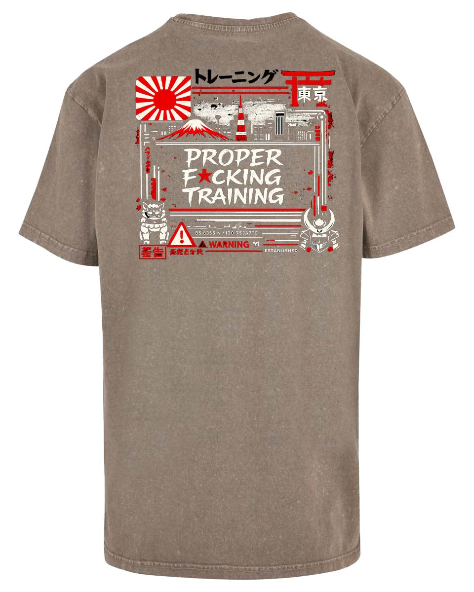 Acid wash oversized tee - PFT JPY